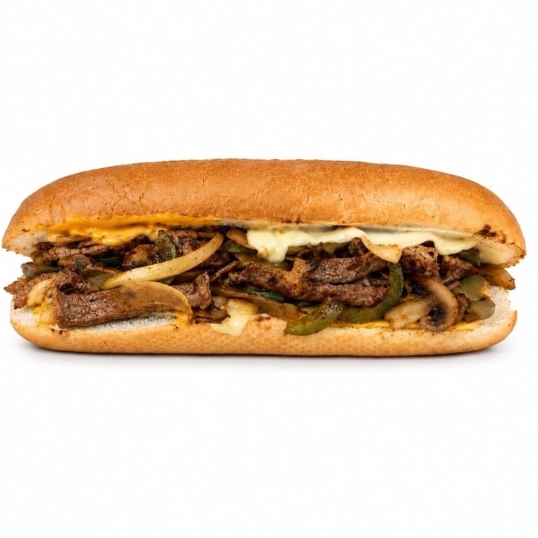Philly Cheesesteak Baguette